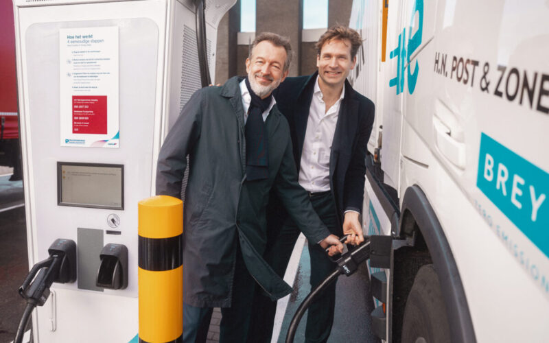 Port of Rotterdam unveils first electric truck charging station