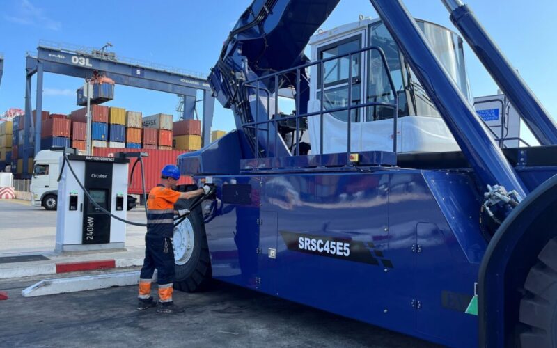 Hutchison Ports installs first electric reach stacker in Southern Europe