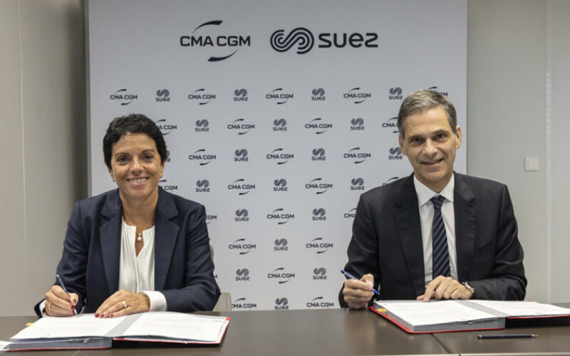 The CMA CGM Group and SUEZ have signed a Memorandum of Understanding (MoU) to collaborate on new decarbonisation efforts in maritime.